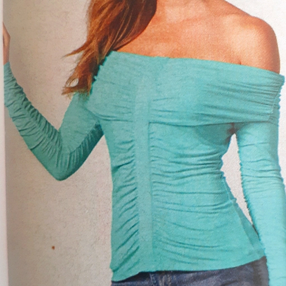 NWOT Venus Ruched Off-the-Shoulder Top